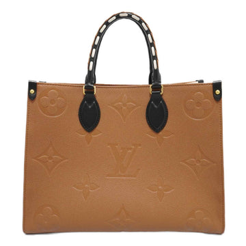 LOUIS VUITTON Onsago MM M58521 Handbag Shoulder Bag Brown Caramel Beige Monogram Implant Leather