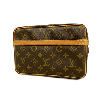 LOUIS VUITTON Clutch Bag Monogram Compiegne 23 M51847 Brown Ladies