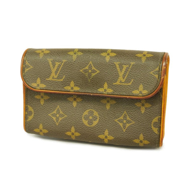 LOUIS VUITTON Waist Bag Monogram Pochette Florentine M51855 Brown Ladies