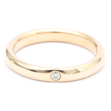 TIFFANY Stacking Band Ring Elsa Peretti Pink Gold [18K] Fashion Diamond Band Ring Carat/0.02 Pink Gold