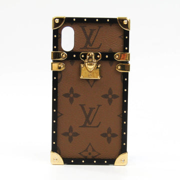 LOUIS VUITTON Monogram Reverse Monogram Reverse Phone Rugged Case For IPhone X Monogram Reverse Eye trunk IPHONE X eyephone case M62619