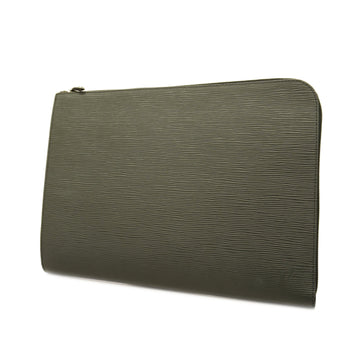 LOUIS VUITTONAuth  Epi Pochette Jour GM M64153 Clutch Bag Noir