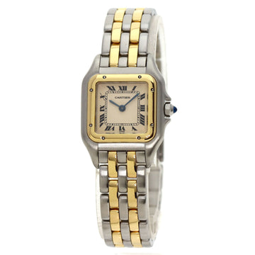 CARTIER W25029B6 Panthere SM 2ROW Watch Stainless Steel SSxK18YG Women's
