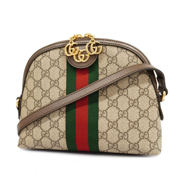 GUCCIAuth  Ophidia 499621 Women's GG Supreme Shoulder Bag Beige