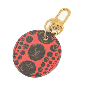 LOUIS VUITTON LV×YK Key Ring Monogram Rouge Pumpkin Dot Yayoi Kusama M66738