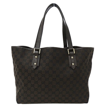 GUCCI bag ladies tote GG canvas brown 257248