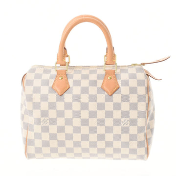 Louis Vuitton Damier Azur Speedy 25 White M41371 Ladies Canvas Handbag