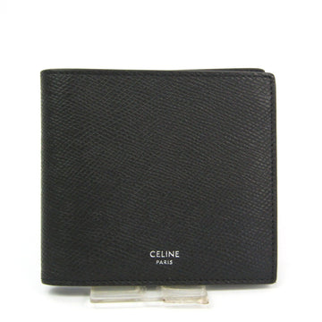 Celine Unisex Leather Bill Wallet (bi-fold) Dark Gray