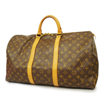 LOUIS VUITTONAuth  Monogram Keepol 50 M41426 Men,Women,Unisex Boston Bag