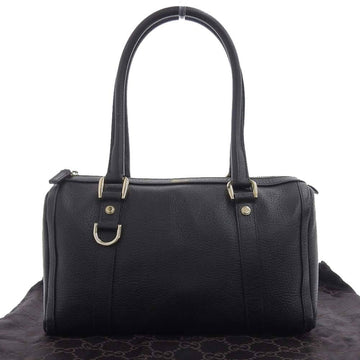 Gucci logo handbag mini Boston bag leather black 130942 1669