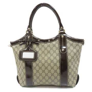 Gucci 203521 GG Handbag PVC / Enamel Ladies GUCCI