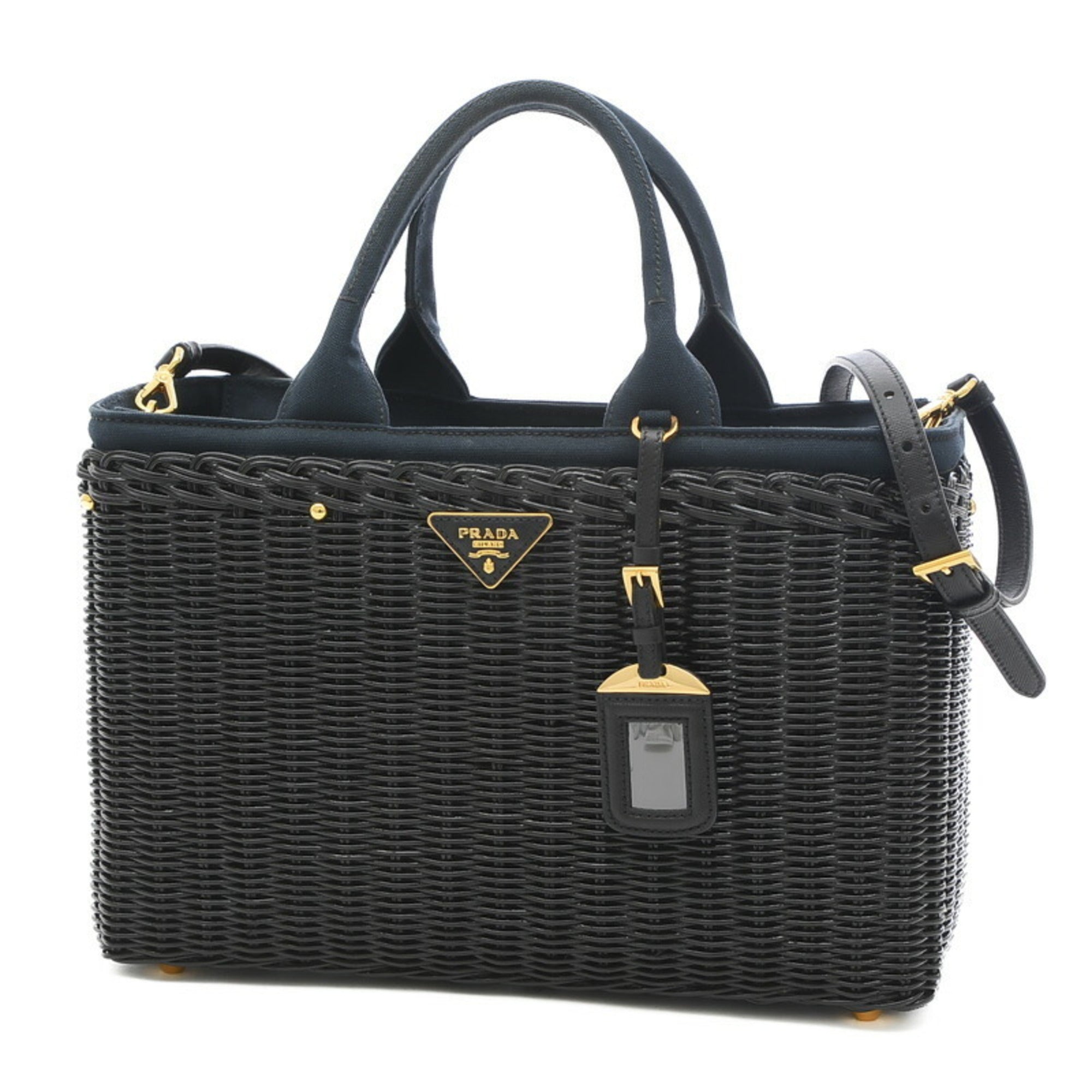 Prada navy discount handbag