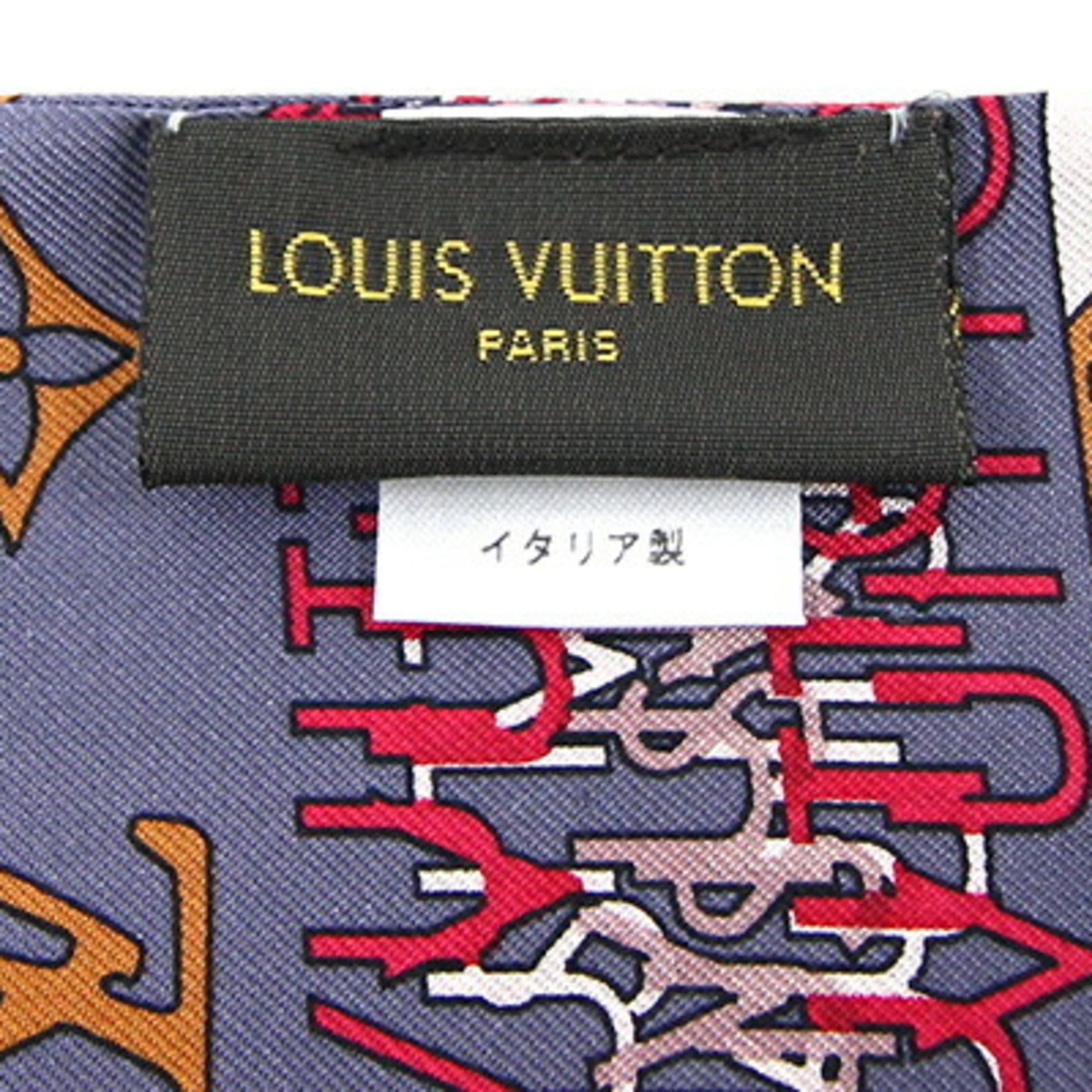 Silk scarf Louis Vuitton Burgundy in Silk - 20979755