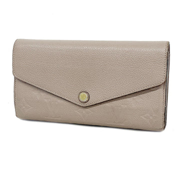 LOUIS VUITTON Long Wallet Monogram Empreinte Portefeuille Sara M61454 Taupe Ladies