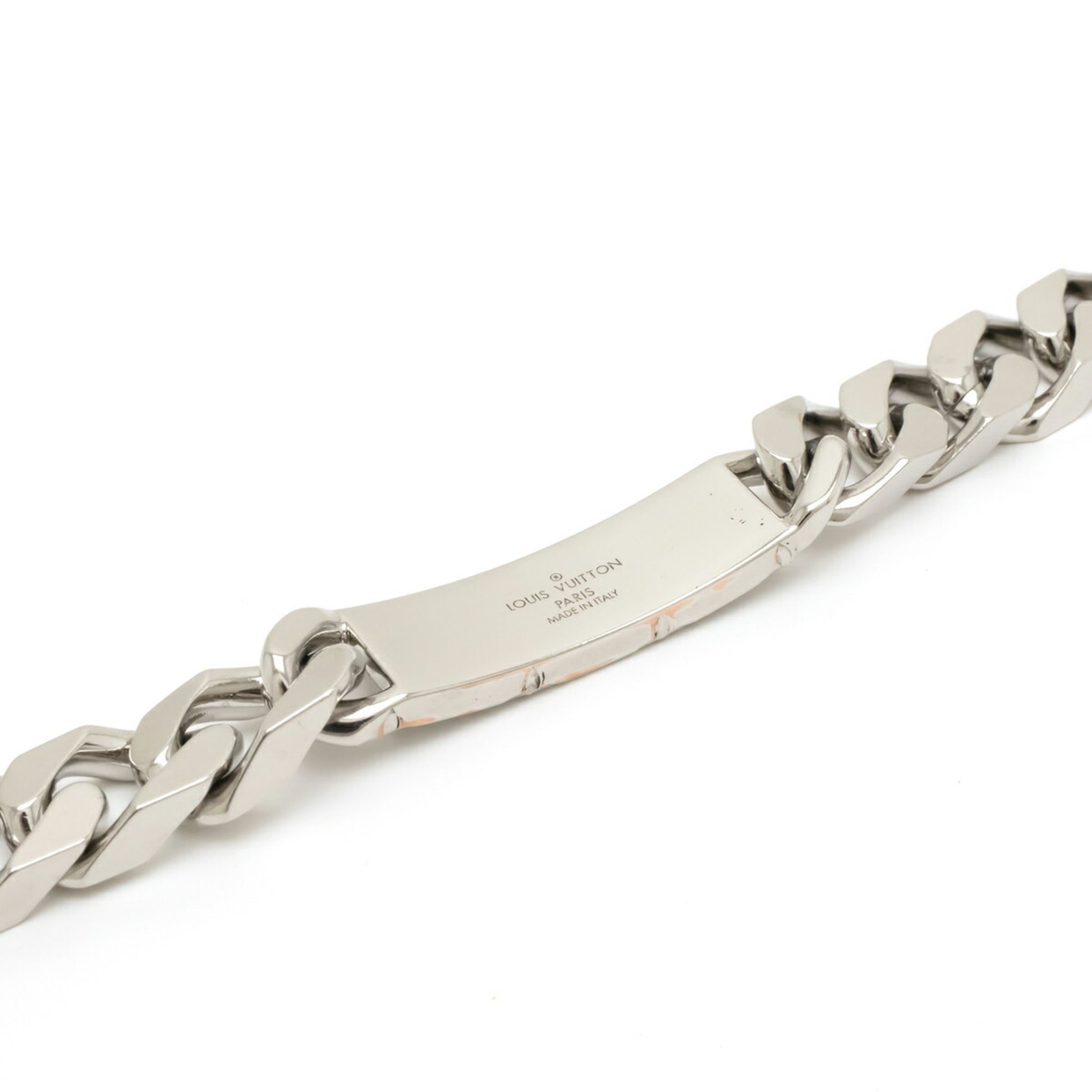 Louis Vuitton LOUIS VUITTON Bracelet Monogram Chain Metal Silver Unisex  M62486
