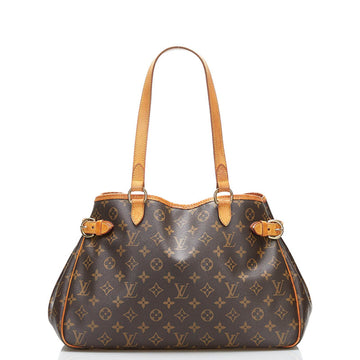 Louis Vuitton Monogram Batignolle Horizontal Tote Bag Shoulder M51154 Brown PVC Leather Ladies LOUIS VUITTON