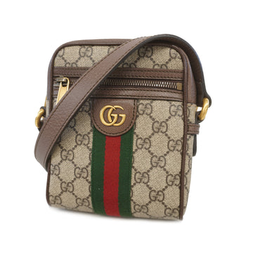 Gucci Shoulder Bag Ophidia 598127 GG Supreme Beige Gold metal