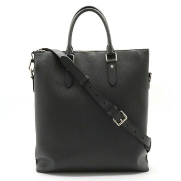 LOUIS VUITTON Taiga Anton Tote Bag Shoulder Leather Noir Black M33433