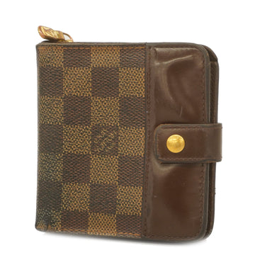 LOUIS VUITTONAuth  Damier Compact Zip N61668 Men,Women,Unisex Wallet [bi-fold]