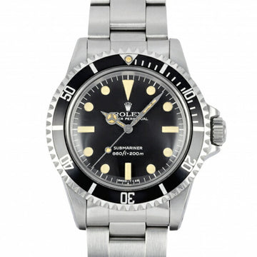 Rolex Submariner lollipop 5513 black dial watch men's