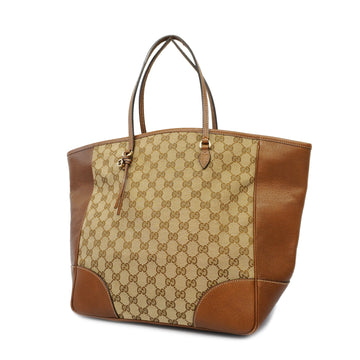 Gucci Tote Bag GG Canvas 323671 Beige Gold Metal