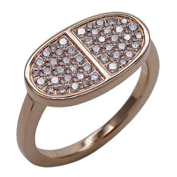 HERMES Ring Women's 750PG Diamond D0.38 Chaine d'Ancle Verso Pink Gold #52 Approx. No. 11.5 Polished