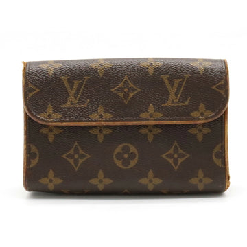 LOUIS VUITTON Monogram Pochette Florentine Waist Pouch Hip Bag Strap XS Size M51855