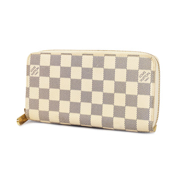 LOUIS VUITTONAuth  Damier Azur Zippy Wallet N60019 Women's Long Wallet