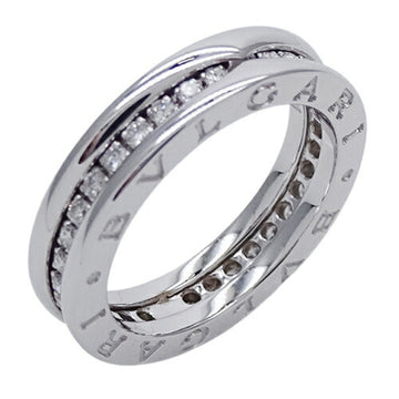 BVLGARI Ring Ladies' Men's 750WG Diamond B-zero1 B Zero One White Gold #51 About No. 11 Polished