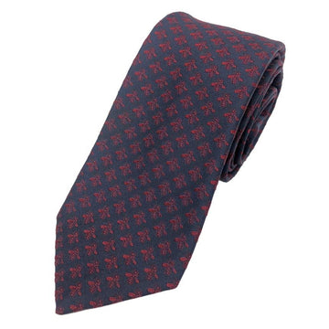 GUCCI Necktie 428873 Hachi Bee Silk Navy x Red Men's