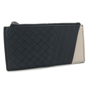 BOTTEGA VENETA Coin Case Intrecciato Leather Black Ladies BOTTEGAVENETA