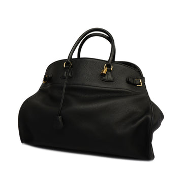HERMESAuth  Boston Bag A Carved Seal Women's Ardennes Leather Black