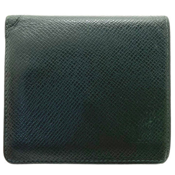 LOUIS VUITTON Wallet Taiga Portobier 3 Cult Credit Leather Epicea Green Dark M30454  Bifold Men's