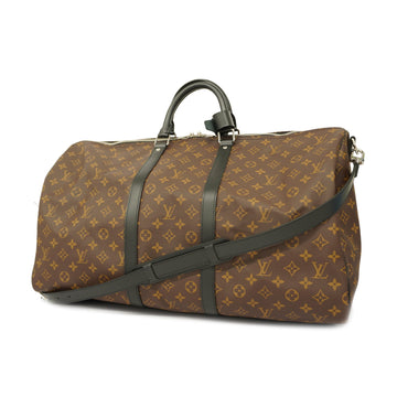 LOUIS VUITTONAuth  Monogram Macassar Keepall Bandouli55 boston bag