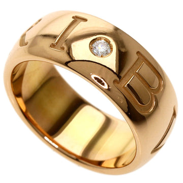 Bvlgari mono 1P diamond ring K18 yellow gold ladies BVLGARI