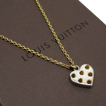 LOUIS VUITTON Necklace Pandantif Spiky Valentine Gold Silver M67029 3082