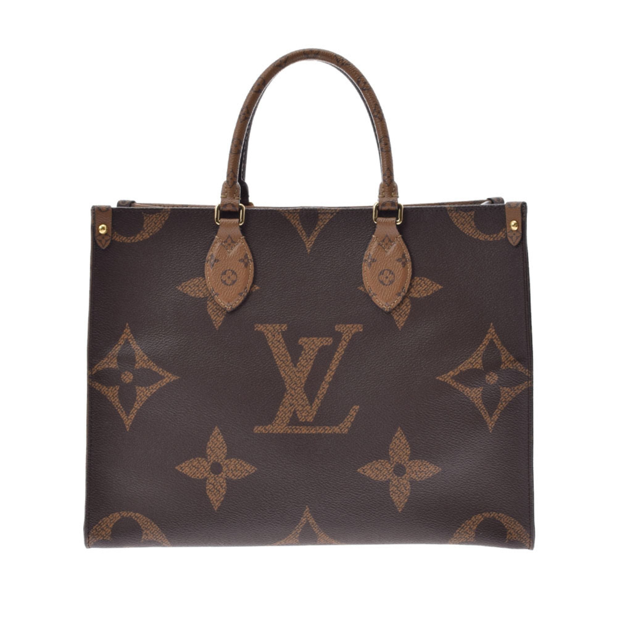 Louis Vuitton Monogram Giant On The Go MM Brown M45321 Unisex Canvas T