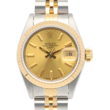 Rolex Date Oyster Perpetual Watch Stainless Steel 69173 Ladies