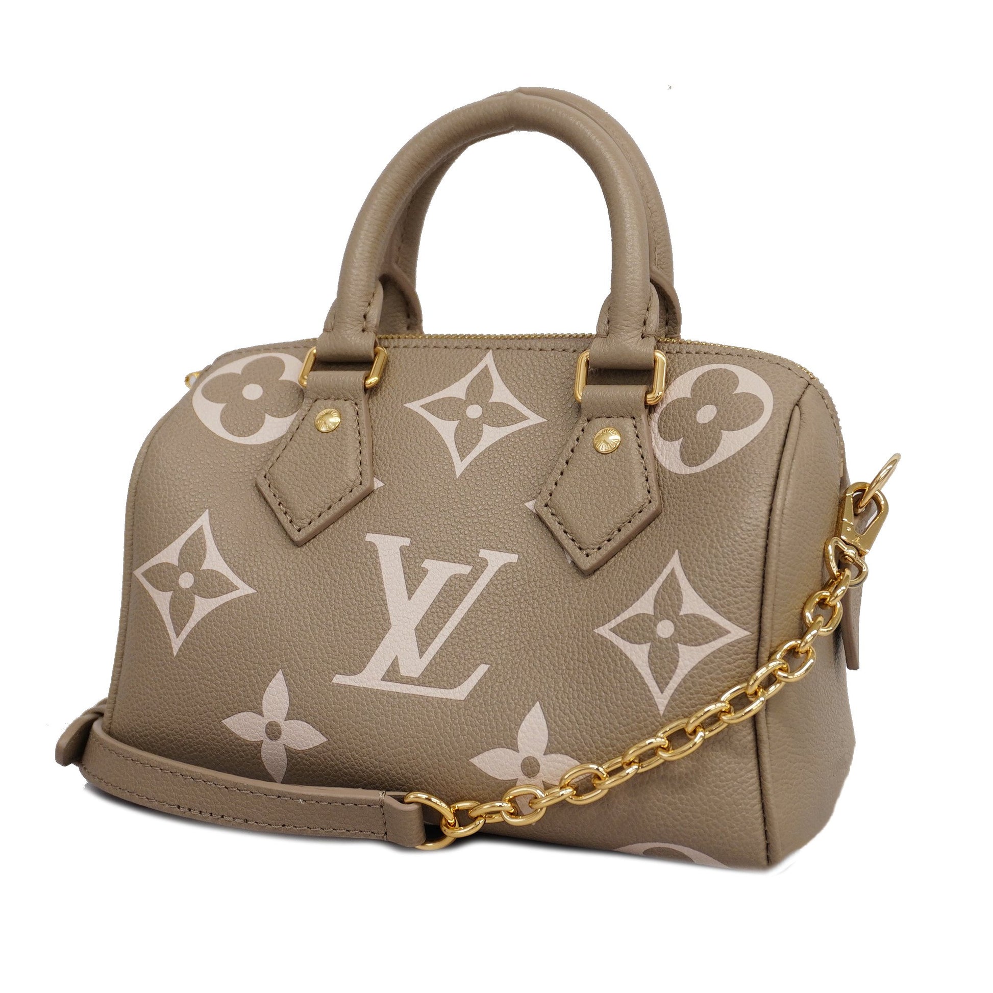 Auth Louis Vuitton Monogram Empreinte 2WAY Bag Speedy Bandouliere