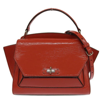 BALLY leather handbag red ladies