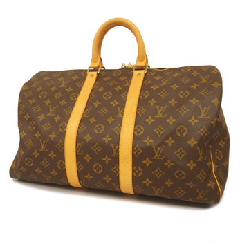 LOUIS VUITTONAuth  Monogram Keepol 45 M41428 Boston Bag