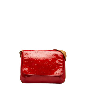 LOUIS VUITTON Monogram Vernis Thompson Street Shoulder Bag M91094 Rouge Red Patent Leather Women's