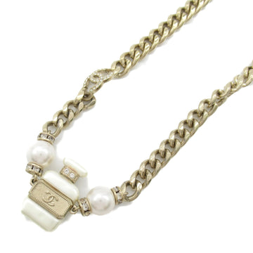 CHANEL Necklace perfume motif Necklace Gold metal Gold