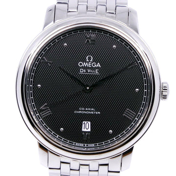 OMEGA DeVille/DeVille Watch Prestige Co-Axial 424.10.40.20.01.002 Stainless Steel Silver Automatic Men's Black Dial