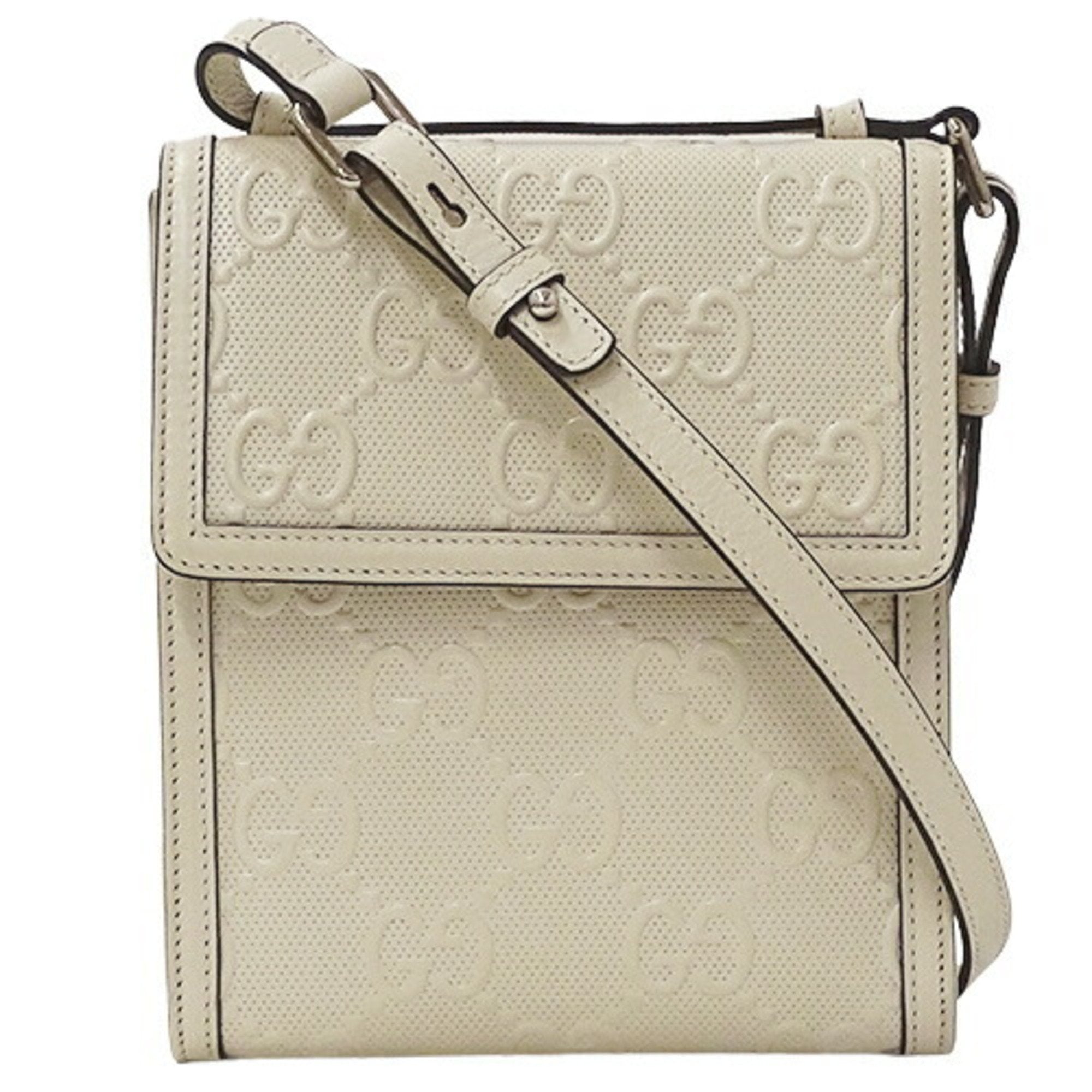 Gg embossed messenger online bag