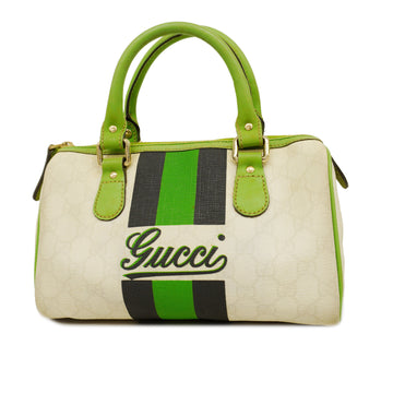 GUCCIAuth  Handbag Joyline 190257 Women's GG Supreme Green,White