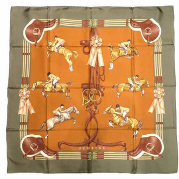 HERMES Carre horse pattern brand accessory scarf ladies