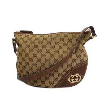 GUCCIAuth  GG Canvas Shoulder Bag 169998 Women's Shoulder Bag Beige,Brown