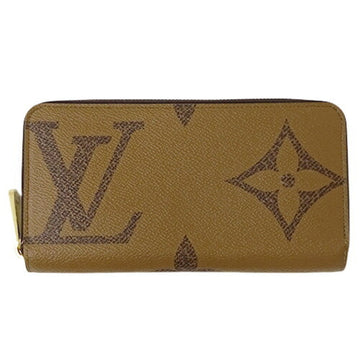 LOUIS VUITTON Wallet Monogram Giant Reverse Women's Long Zippy M69353 Brown