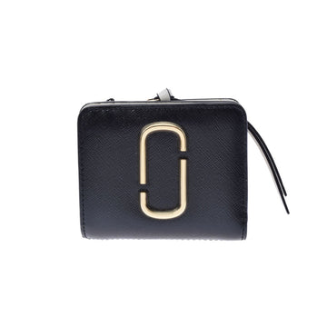 Marc Jacobs Compact White/Black M0014282 Women's PVC Bifold Wallet